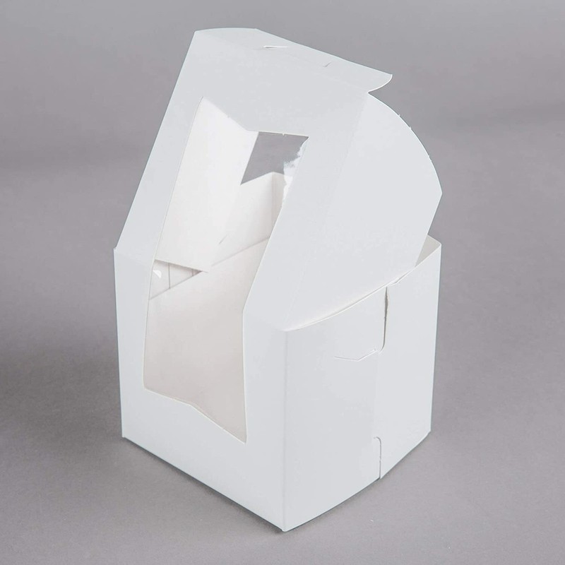Paper Cupcake Fold & Lock Bakery Box - Pack of 20 - Party Favors - NEW gallery