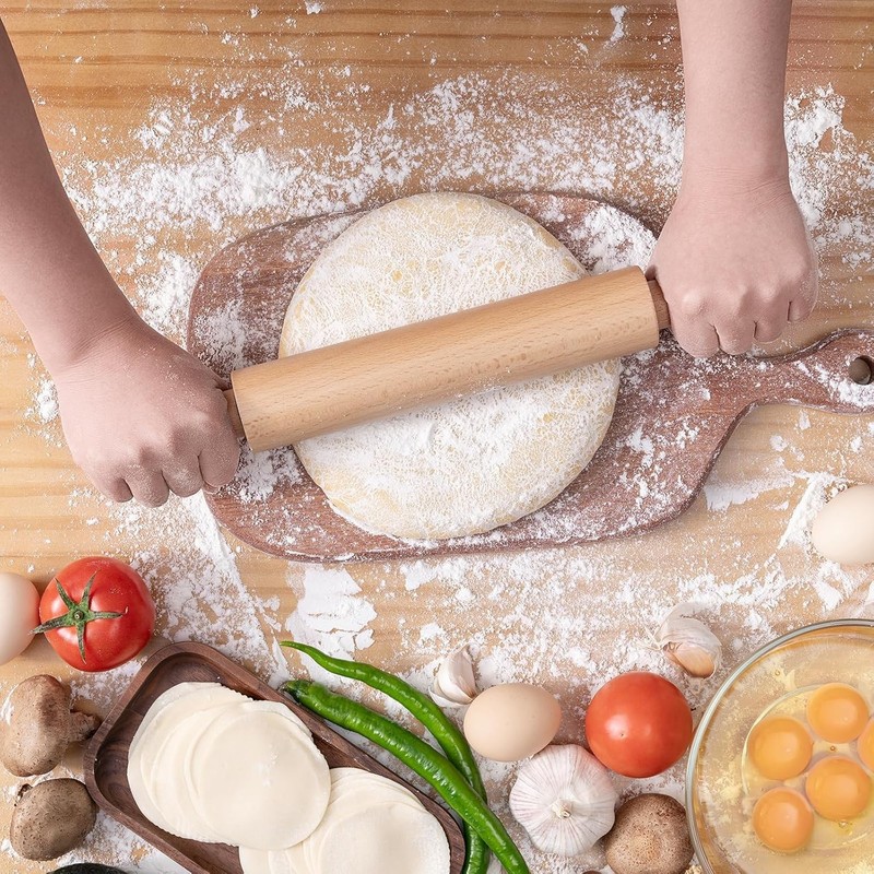 15.75 Inch Wooden Rolling Pin for Baking - Long Dough Roller for All Baking Need gallery