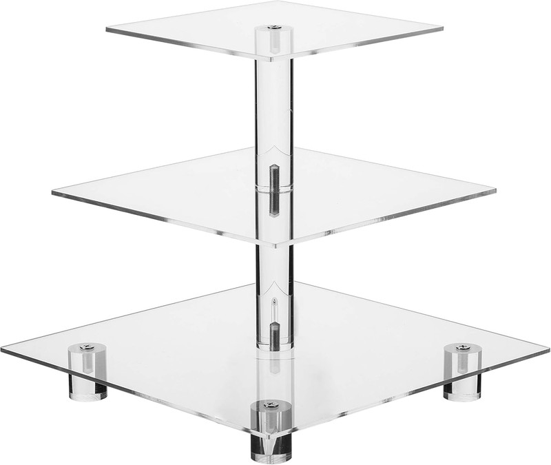 Cupcake Stand, 3 Tier Cupcake Stand for 24 Cupcakes, Clear Acrylic Cupcake Tower gallery