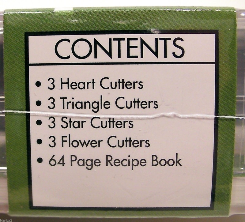 Art of Classic Cookies Nested Cutters&Recipe Book Flowers Hearts Stars Triangles gallery