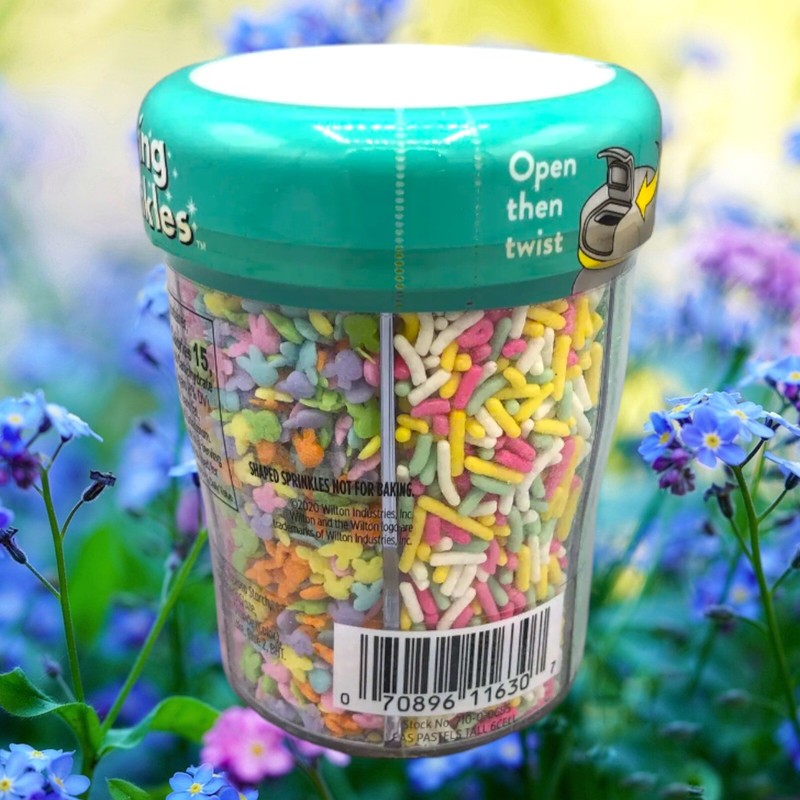 Wilton Sprinkles Spring Mix Pastels Bunnies Eggs Easter Decorating 6.84oz gallery