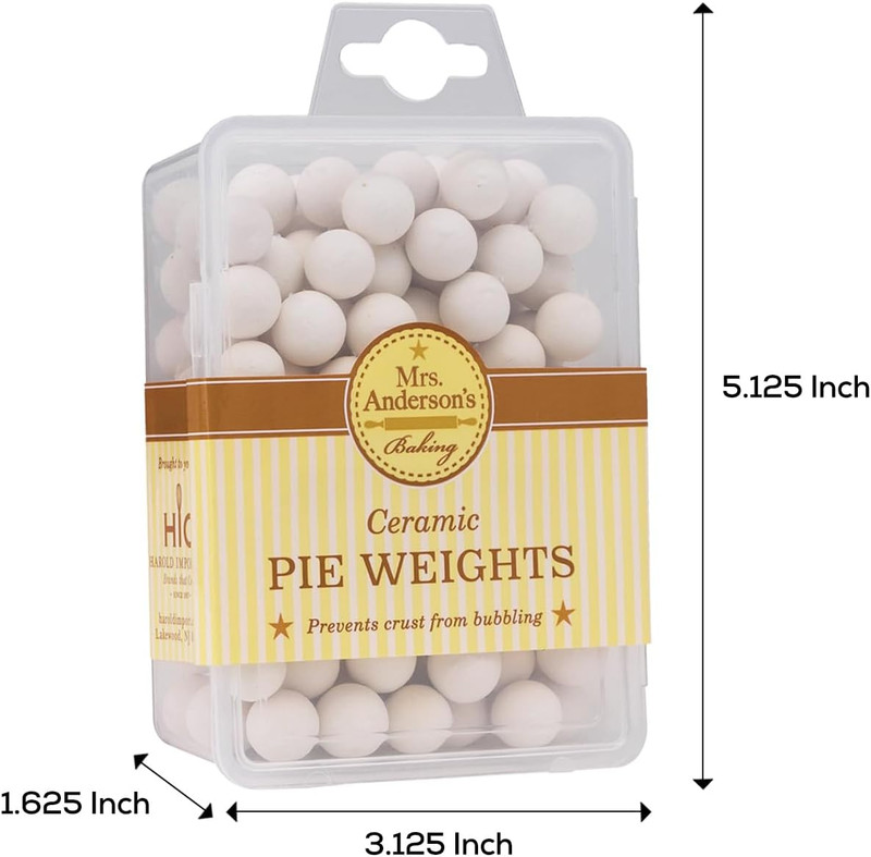 Pie Weights | Natural Ceramic Stoneware Beads for Blind Baking | Heat-Safe, Food gallery