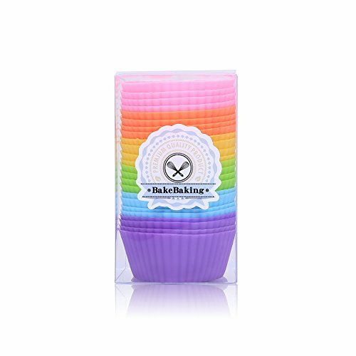 Mini Muffin Pan Reusable Silicone Cupcake Molds 2in 24 Pack Small Baking Cups gallery