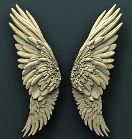 Angel Wings Silicone Mold for Resin, Clay, Cake Topper & More gallery