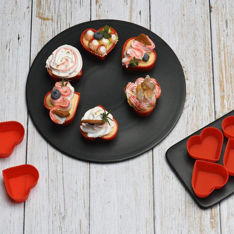 Baking Cups Cupcake Liners Silicone Non-Stick Pastry Muffin Liner Molds gallery