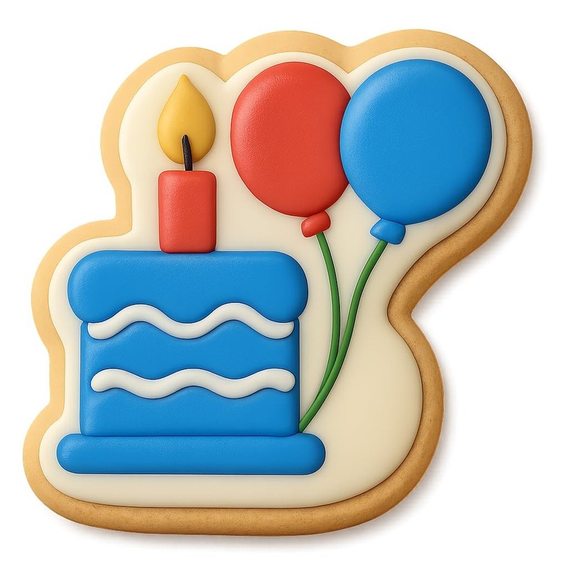 happy birthday Cookie Cutter & Stamp – 4×3.2