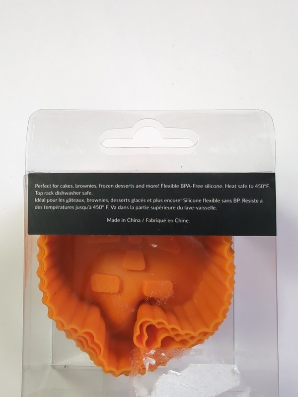 Ghoulish Silicone Baking Cups Jack O Lantern Pumpkin Shape NIB gallery