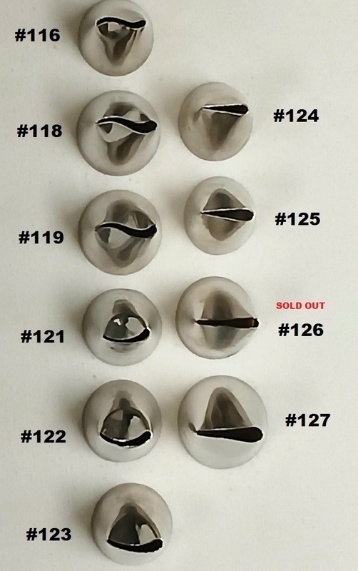 Wilton Large Petal & Drop Flower Decorating Tips ~ choose any 4 from 15 sizes gallery
