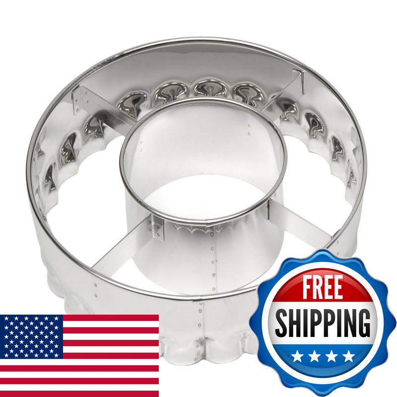 Ateco Jumbo Stainless Steel Frill Ruffle Cutter 14428