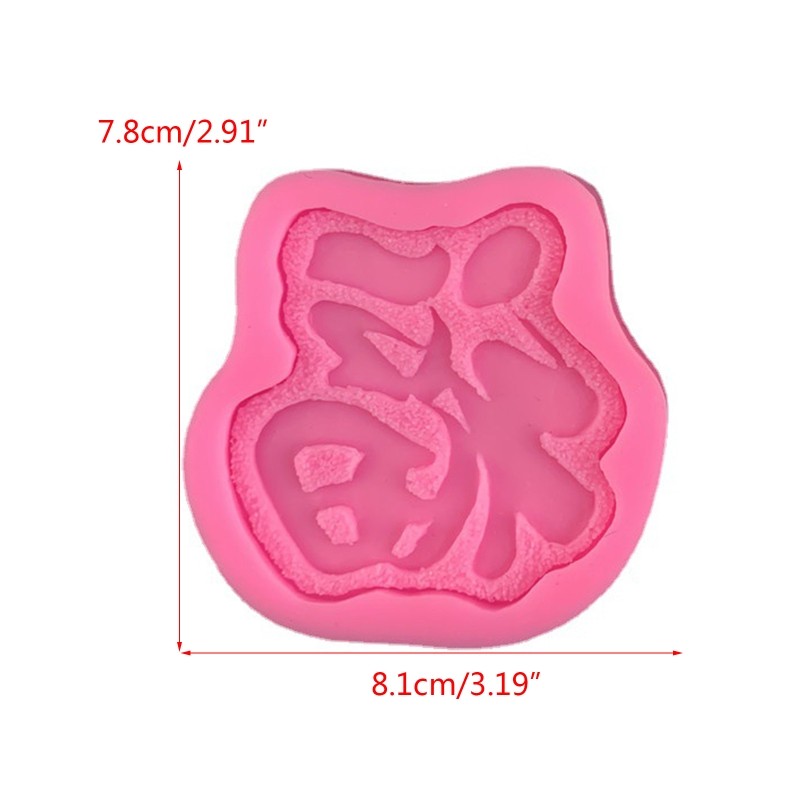 Chinese Style Fu Shape Molds Handmade Soap Bar Craft Kitchen Baking Fond Gift gallery