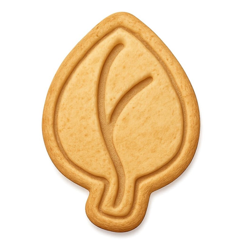 Leaf-inspired Chloroplast Cookie Cutter & Stamp, Fondant & Clay - 2.6x4 gallery