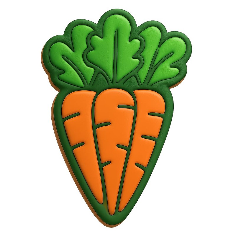 Bunch of Carrots Cookie Cutter & Stamp - 4x3.2 gallery
