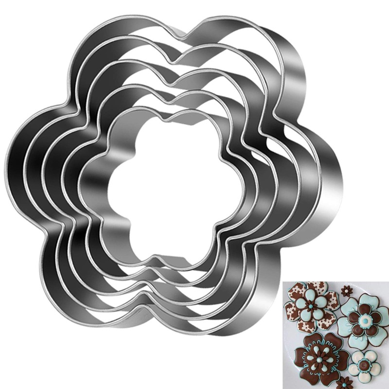 Flower Cookie Cutter Pack Of 5