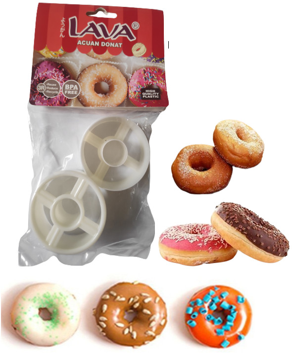 Donut Maker Plastic Mould DIY Fondant Cake Bread Dessert Pastry Mold