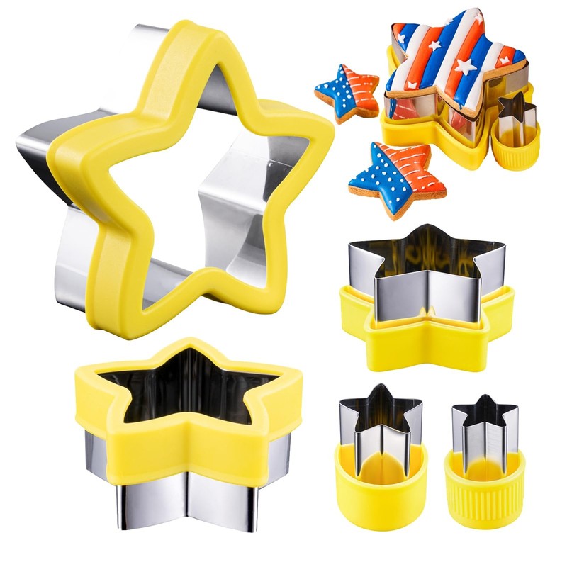 Star Cookie Cutter 5 Pieces 5 Sizes 1″ to 4″