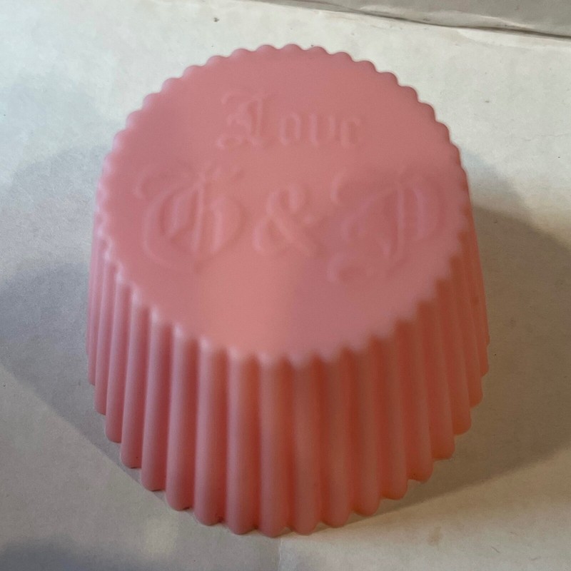 Juicy Couture Pink Cupcake Baking Liner Sleeve Silicone Reusable