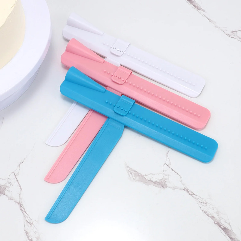 Adjustable Cake Scraper Icing Smoother PP Rotary Cream Smoothing Spatula Kitchen gallery
