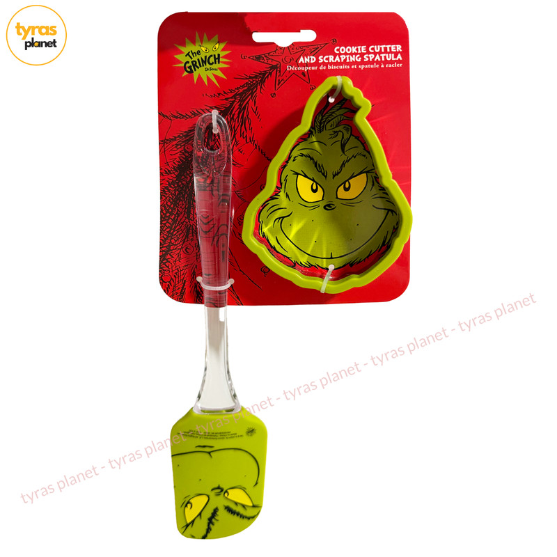 Dr Seuss The Grinch COOKIE CUTTER & SCRAPING SPATULA Christmas