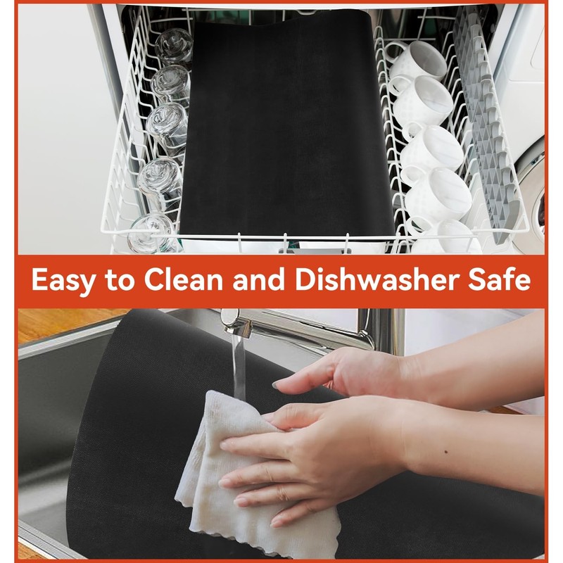 Oven Liners for Bottom of Electric Gas Oven, 1 Pack - 23.6"x15.7", Black gallery