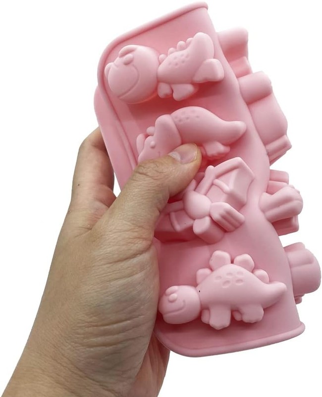 2 Pack 3D Cute Dinosaur Silicone Molds 12 Cavity Dinosaur Themed Baking Mould Tr gallery
