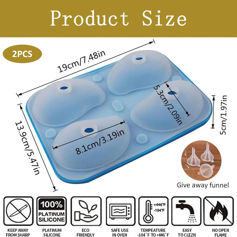 3D Mango Silicone Mold 4-Cavity Food Grade Mousse Cake Molds Kitchen Baking Tool gallery