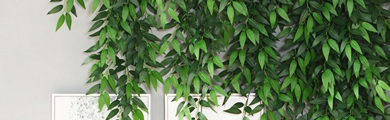 100Pcs Italian Ruscus Greenery Stems 18" Artificial Silk Greenery Leaves gallery