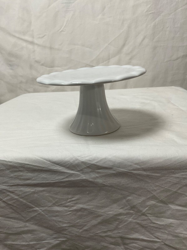 2 1/2 in White Ashland Mini Cupcake Pedestal Stand Mini gallery