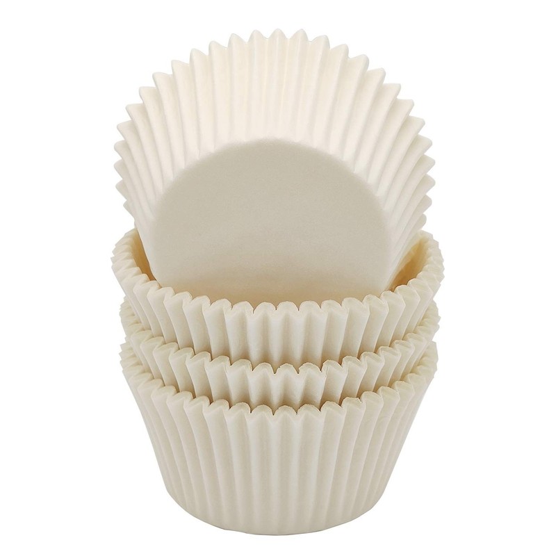 Premium White Standard Greaseproof Cupcake Liners Muffin Baking Cups for Wedd…