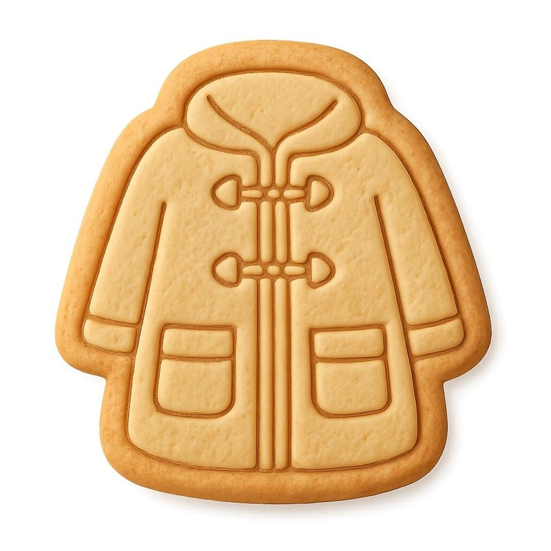 Toggle Jacket Cookie Cutter & Stamp, Fondant & Clay Cutter – 3.7×4″