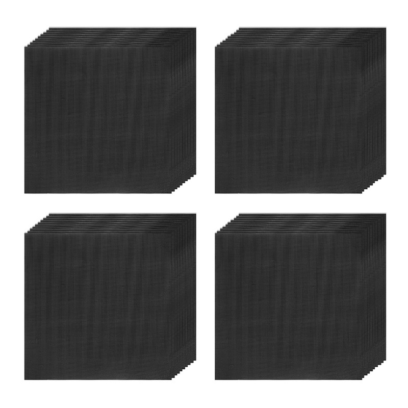 100pcs Candy Foil Wrappers 8 x 8Inch Chocolate Bar Wrappers(Black Fine Grid)]