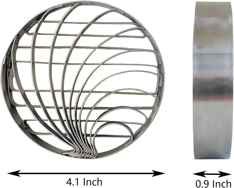 Concha Cutter Mexican Bread Mold Made of Stainless Steel 4.1 Inch Concha Stamp T gallery