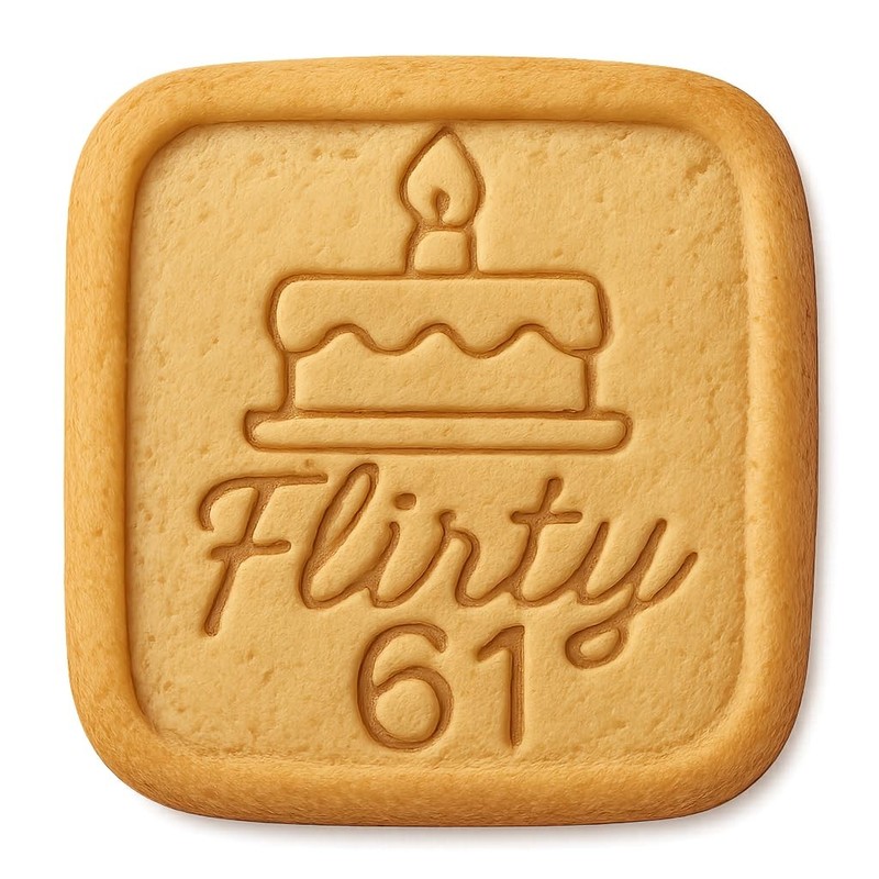 Flirty 61 Sassy Pose Cookie Cutter & Stamp, Fondant & Clay – 4×4″