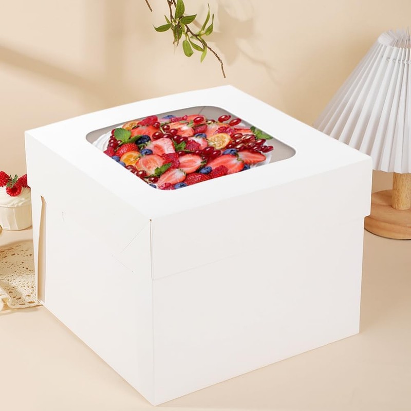 10x10x10 Cake Boxes for Homemade Parties Baking Businesses, 2Pack gallery