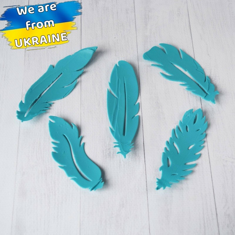 Plastic Chocolate Mold Feathers 2 for Cake Decorations, Chocolate Tools gallery
