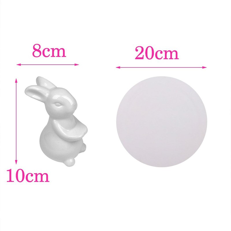 Easter Decor Bunny Cake Stand, Ceramic Rabbit Cakecup Stands,Cake Stands for ... gallery