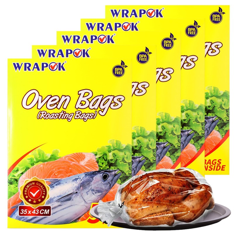 Oven Cooking Bags Medium Size Roasting Baking Meats Ham Ribs 14x17 Inch 25 PCS