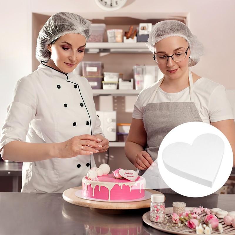Foams Cake Model Heart-shaped Cake Model Baking Dummy rotating cake stand gallery