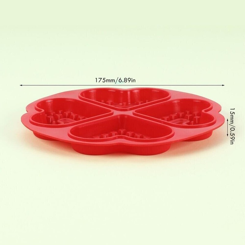 Silicone Waffle Pan Cake Baking Chocolate Baked Waffle Maker Mold Mould Tray Red gallery