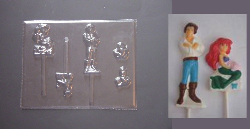 ARIEL ERIC The Little Mermaid Chocolate Candy Soap Mold