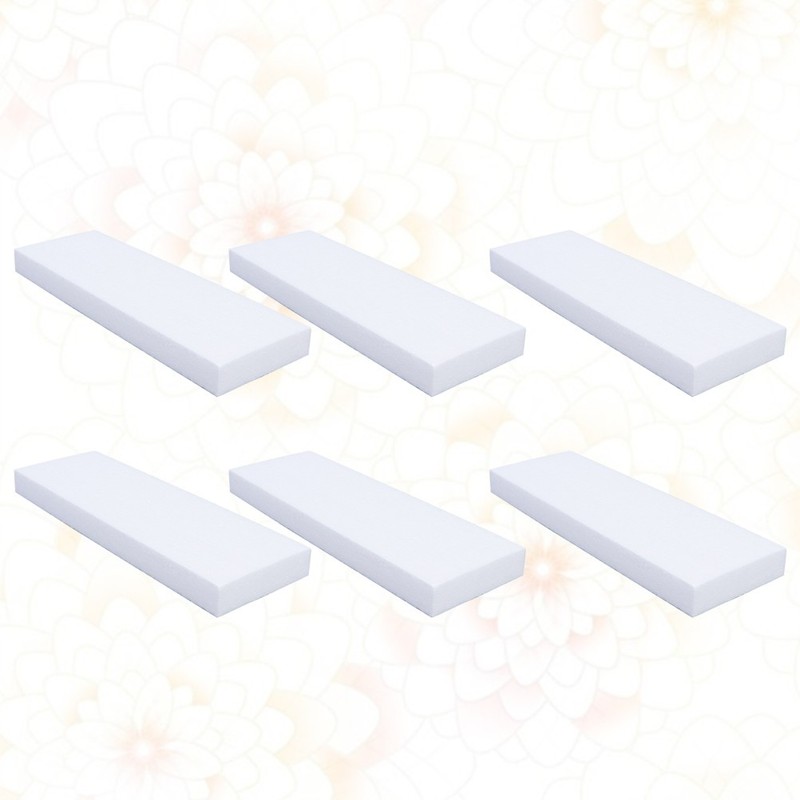 6Pcs Smooth DIY Foam Blocks for Cake Mold Crafting White Reusable