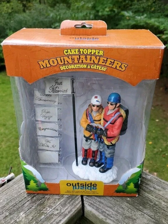 Outside Inside Gifts Mountaineers Couple Cake Topper Multi-Occasion Flags 2005 gallery