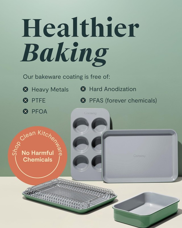 Caraway Nonstick Ceramic Small Baking Sheet 9X13 Non-Toxic Ptfe Pfoa Oven Safe gallery