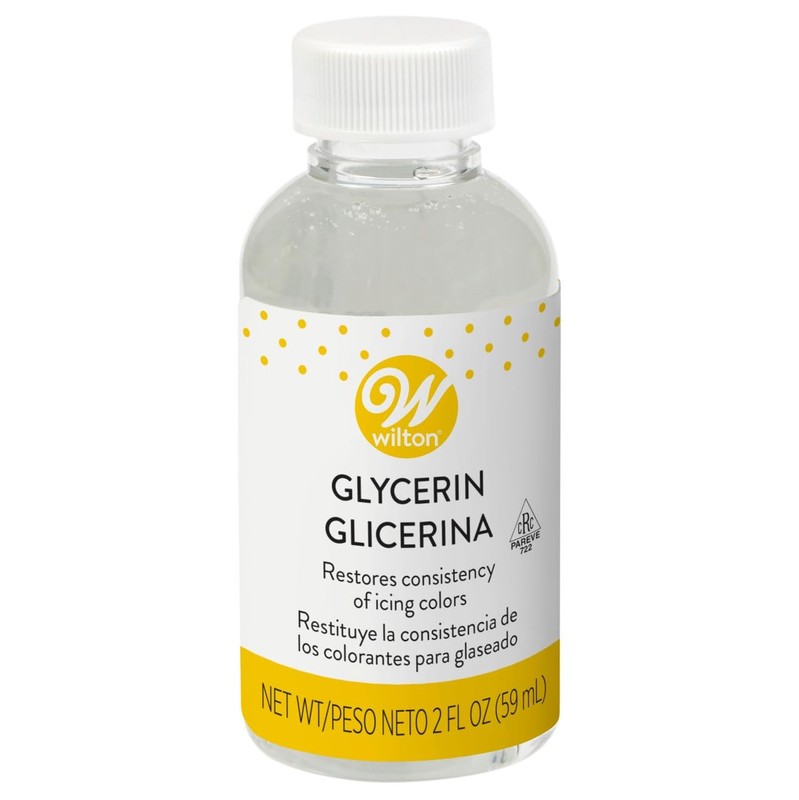 Wilton Vegetable Glycerin 2 Ounce Food Safe Vegan Ideal for Cake Decorating