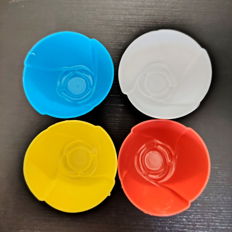 16 Pcs Colourful Flower Mold Cup Round Shaped Jelly Pudding Dessert