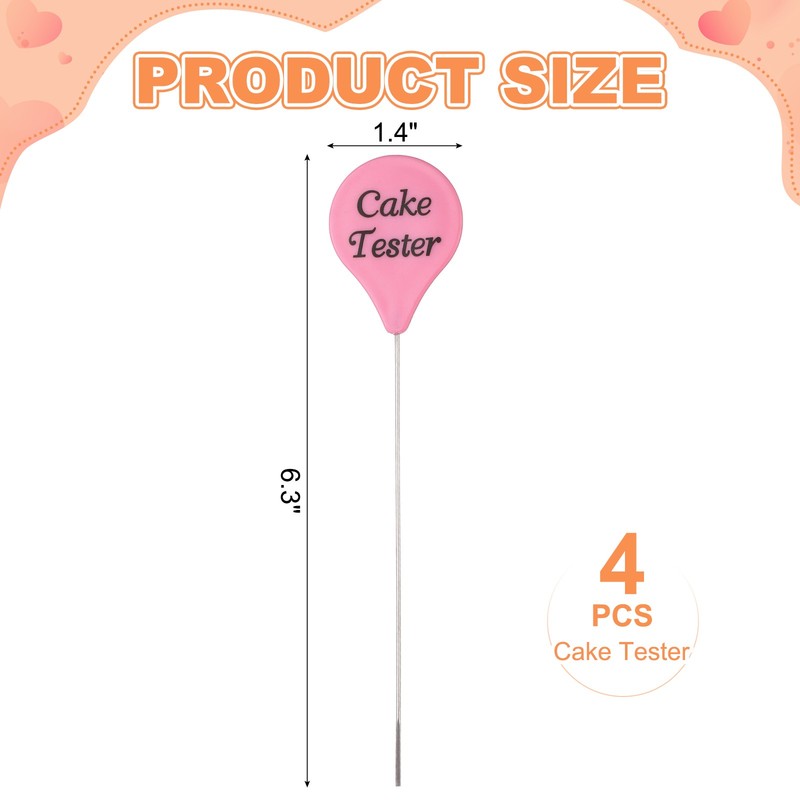 Cake Tester, 4 Packs Purple Supplies for Home Bakers for Baking Supplies gallery