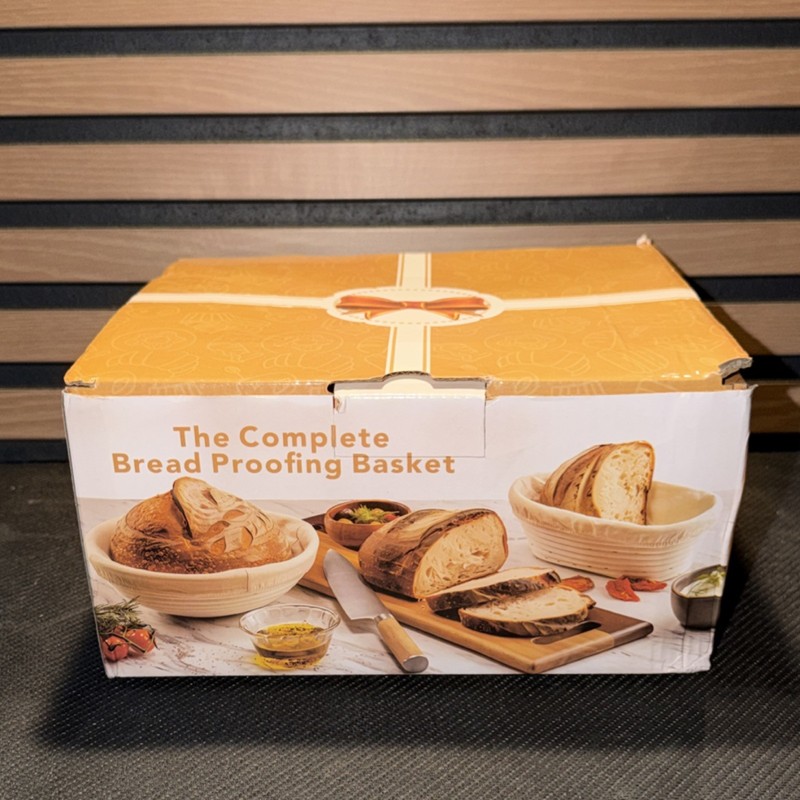Complete Bread Proofing Basket Set, Ribbed Rattan Beige, 1 Pack/1 Item