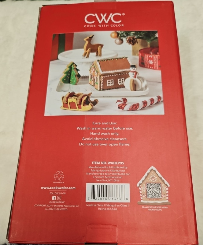 CWC Cook With Color 13 Piece 3D Christmas Cookie Cutter Set gallery