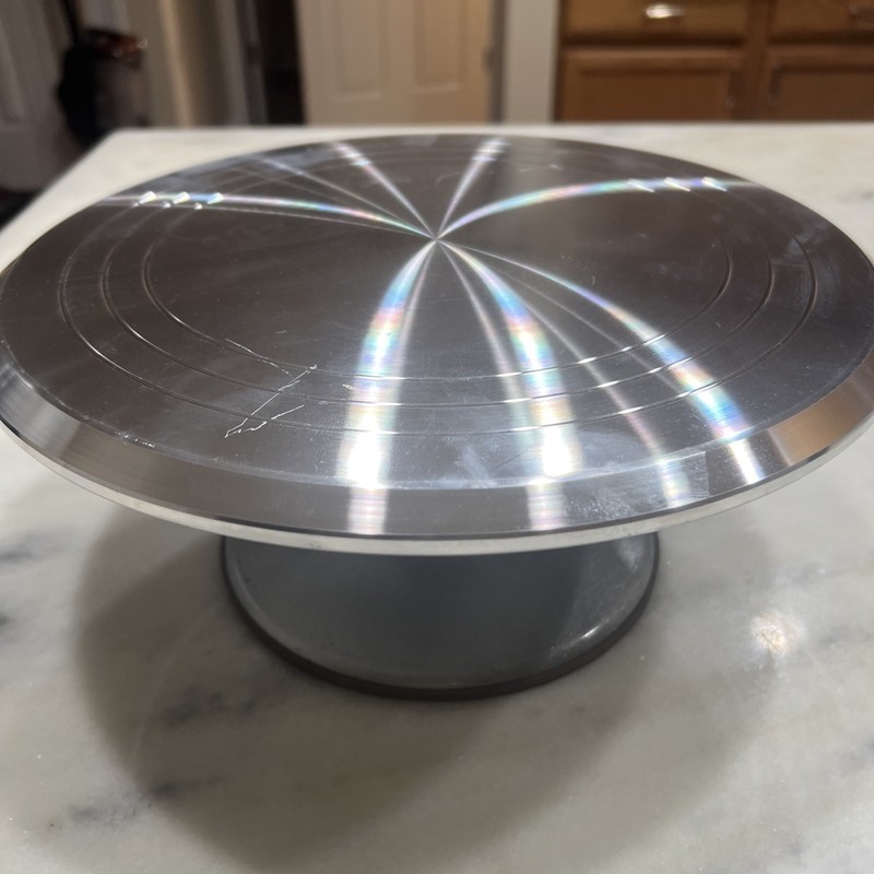 8/12inch Cake Manual Turntable Rotating Cake Decorating Table Baking Tools gallery