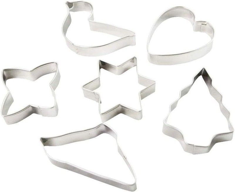 KAI Cookie Cutting Dies (Tree/Star) Set of 6 Kai House Select Made in Japan