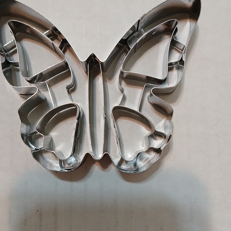 Bridgerton Netflix 2 Cookie Cutters Heart Cameo-Butterfly Stainless Steel 3x3.5 gallery